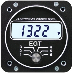 EI E-6 EGT SIX CHANNEL GAUGE 2-1/4" TSO