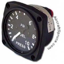 UMA 2-1/4" MECHANICAL FUEL PRESS GAUGE 0 - 25 PSI NON TSO from UMA Instruments Inc.