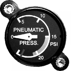 UMA 1-1/4" PNEUMATIC PRESS 0-25 PSI 3-310-41 NON TSO from UMA Instruments Inc.