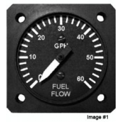 UMA 1-1/4" FUEL FLOW INDICATOR 0-20 GPH NON T from UMA Instruments Inc.