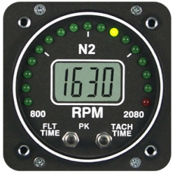 EI R1 N2 TURBOPROP RPM GAUGE 2-1/4" NON TSO