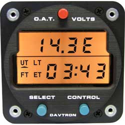 DAVTRON MODEL 803-5V DIGITAL CLOCK 5V LIGHTING VOL