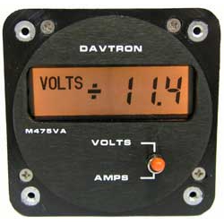 DAVTRON MODEL 475VA-14V 2 FUNCTION DC VOLTS & AMPS