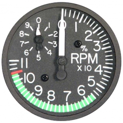 RC ALLEN 2" PERCENT TACHOMETER RCA41A-08