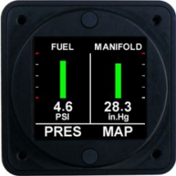 ASL FUEL AND MANIFOLD PRESS INSTRUMENT ONLY FM200