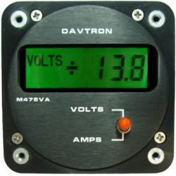 DAVTRON MODEL 475VA-5V-NVG 2 FUNCTION DC VOLTS & A
