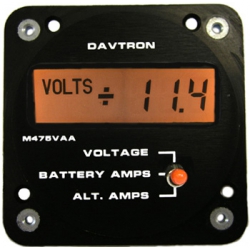DAVTRON MODEL 475VAA-5V DC VOLTS/BATT AMP/ALT AMP 