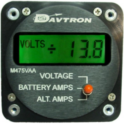 DAVTRON MODEL 475VAA-5V-NVG DC VOLTS/BATT AMP/ALT 