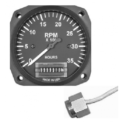 UMA 3-1/8 Electric Tachometer 0-3500 RPM Bendix 4C