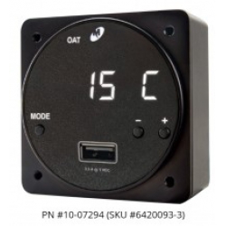 Mid-Continent Instruments and Avionics CHRONOS Digital Clock 6420093-3