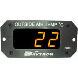 DAVTRON MODEL 301C O.A.T. CELSIUS AMBER LED TEMP. PROBE INCLUDED