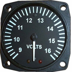 UMA 2-1/4" VOLT GAUGE 9V-17V 270 DEGREE NON T from UMA Instruments Inc.