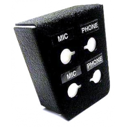 MIC & PHONE JACK MOUNT VERT