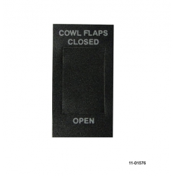 RAC COWL FLAP LABEL LARGE FOR R2S ROCKER SWITCH