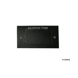 RAC AILERON TRIM LABEL LARGE FOR R2S ROCKER SWITCH