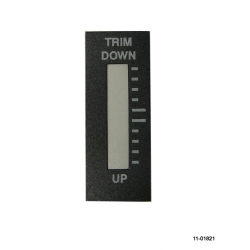 RAC ELEVATOR 1 TRIM LABEL SMALL FOR RP3 INDICATOR