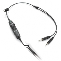 BOSE X DUAL GA PLUGS COIL CABLE W/ ELECTRET MIC