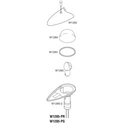 WHELEN W1284-R REPLACEMENT LENS