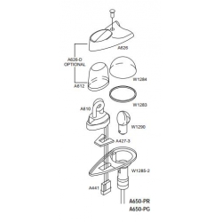 WHELEN W12852 POS LT BASE ASSY