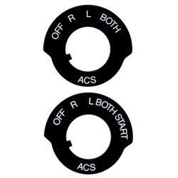 ACS Switch Plate With Start A-2255-A