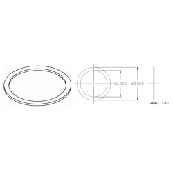WHELEN .046" THICK GASKET FOR A A450 STROBE