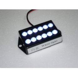 W003-12 LED WHITE 12 WHITE LEDS