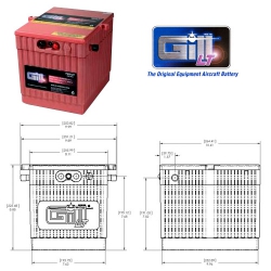 GILL LT SERIES BATTERY 7639-27 SEALED