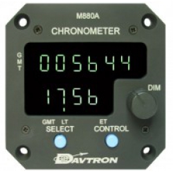 DAVTRON MODEL 880A GMT LT & ET MILITARY CLOCK WITH NIGHT VISION COMPATIBILITY BG7B