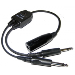 Military (low) to general aviation (high) headset adapter - PA-88