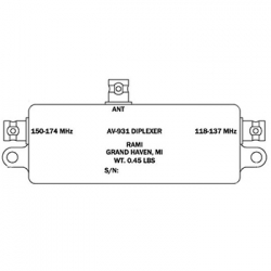 RAMI AV-931 Antenna Diplexer 118-137 150-174 Mhz