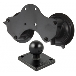 RAM Double Suction Cup Base With Round Adapter