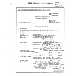 PIPER PA12 FLIGHT MANUAL