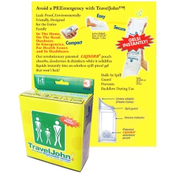 Travel John disposable urinal, 3 pack from Reach Global Industries, Inc.