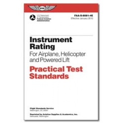 ASA PRACTCAL TEST STANDARDS INSTRUMENT RATING