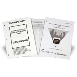 JEPPESEN COMMERCIAL PILOT AIRPLANE AND HELICOPTER FAA EXAM PACKAGE