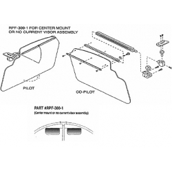 ROSEN SUNVISOR PIPER CHER CTR