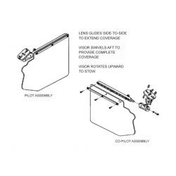 ROSEN KING AIR VISOR FIXED MNT