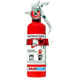 A344T Halon Aircraft Fire Extinguisher 1.25 Lb W/ Gauge