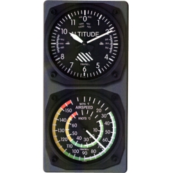 ALTIMETER / AIRSPEED IND / THERMOMETER WALL CLOCK