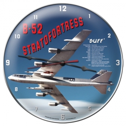 B-52 STRATOFOTRE14"METWALCLOCK