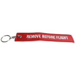 REMOVE BEFORE FLIGHT KEYCHAIN