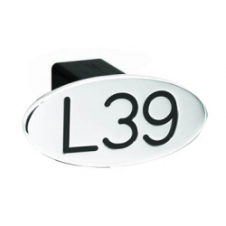 L39 OVAL BLACK 2" HITCH COVER