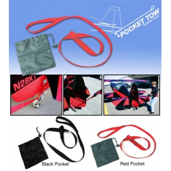 POCKET TOW TAILWHEEL LEASH BLK