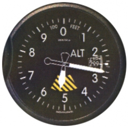 ROUND ALTIMETER FRIDGE MAGNET