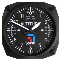 CESSNA ALTIMETER WALL CLOCK