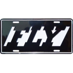FLY LICENSE PLATE
