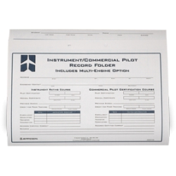 JEPPESEN INSTRUMENT / COMMERCIAL PILOT RECORD FOLD from Jeppesen