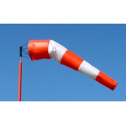 AWS WINDSOCK 4"X15" ORANGE & WHITE