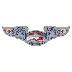 NATIONAL AIR RACES OVAL METAL SIGN 35X10