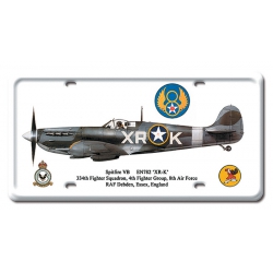 SPITFIRE VB METAL LICENSE PLATE 12X6